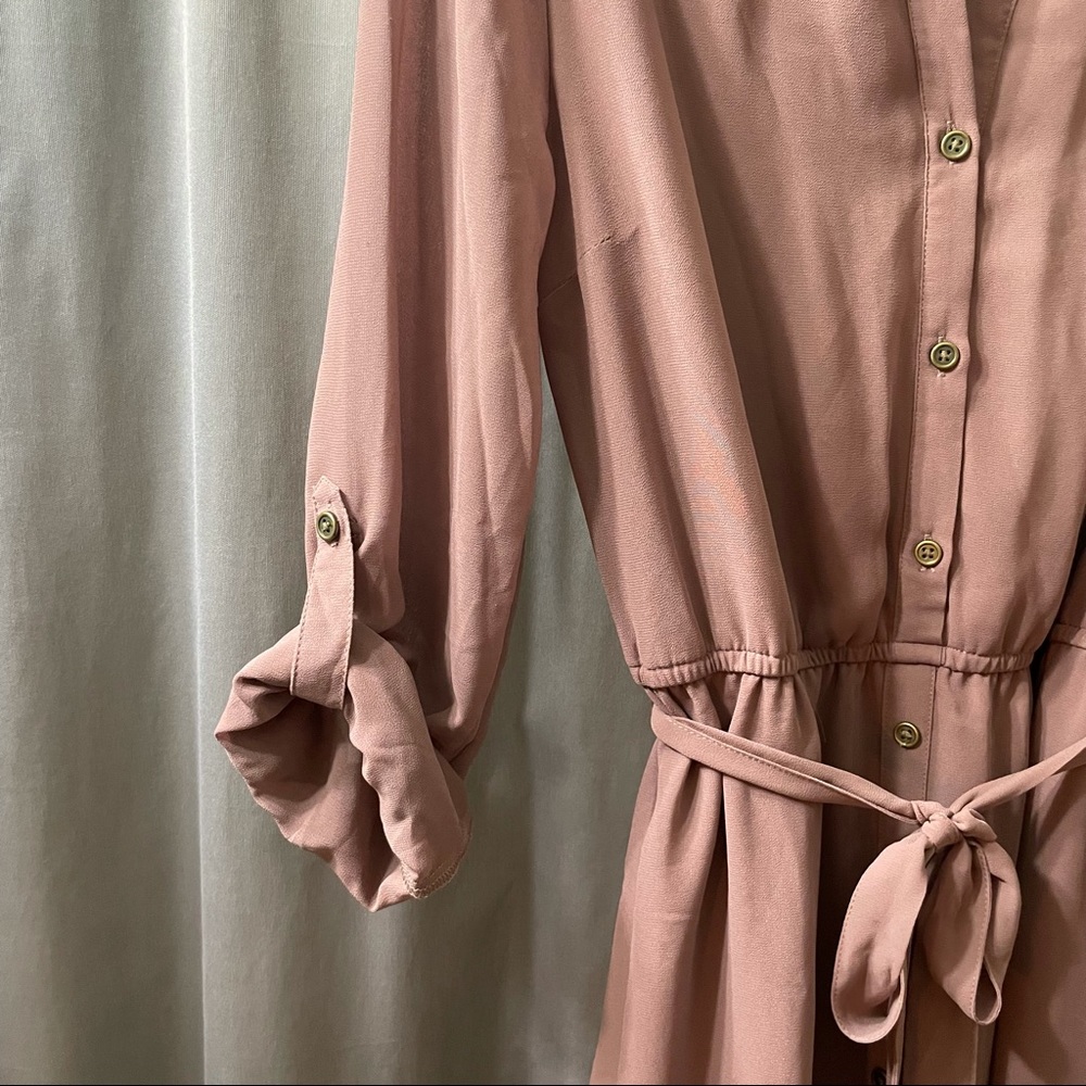NWT Charlotte Russe Button Down Shirt Style Dress - Picture 3 of 10